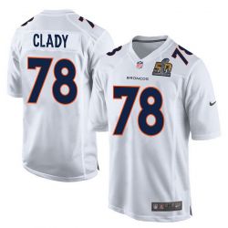 Cheap Ryan Clady Broncos Youth Jersey From China White Super Bowl 50 game event Game #78