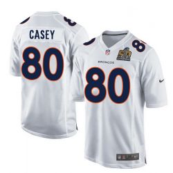 Cheap James Casey Broncos Youth Jersey From China White Super Bowl 50 game event Game #80