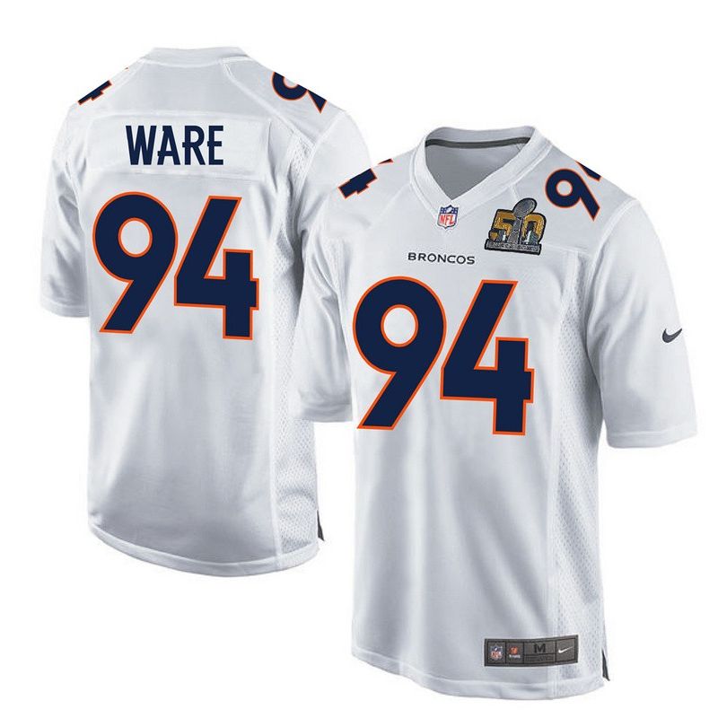 Cheap DeMarcus Ware Broncos Youth Jersey From China White Super Bowl 50 game event Game #94