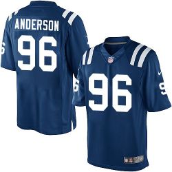 Cheap Henry Anderson Colts Youth Jersey From China Blue Game #96