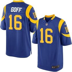 Cheap Jared Goff Rams Youth Jersey From China Royal Blue Game #16