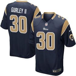 Cheap Todd Gurley II Rams Youth Jersey From China Blue Game #30