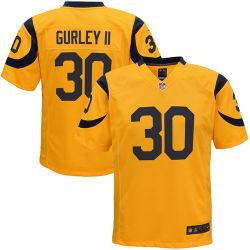 Cheap Todd Gurley II Rams Youth Jersey From China Gold Game #30