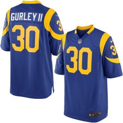 Cheap Todd Gurley II Rams Youth Jersey From China Royal Blue Game #30