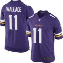 Cheap Mike Wallace Vikings Youth Jersey From China Purple Game #11