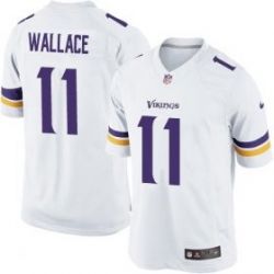 Cheap Mike Wallace Vikings Youth Jersey From China White Game #11