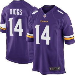 Cheap Stefon Diggs Vikings Youth Jersey From China Purple Game #14