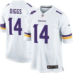 Cheap Stefon Diggs Vikings Youth Jersey From China White Game #14