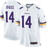 Cheap Stefon Diggs Vikings Youth Jersey From China White Game #14