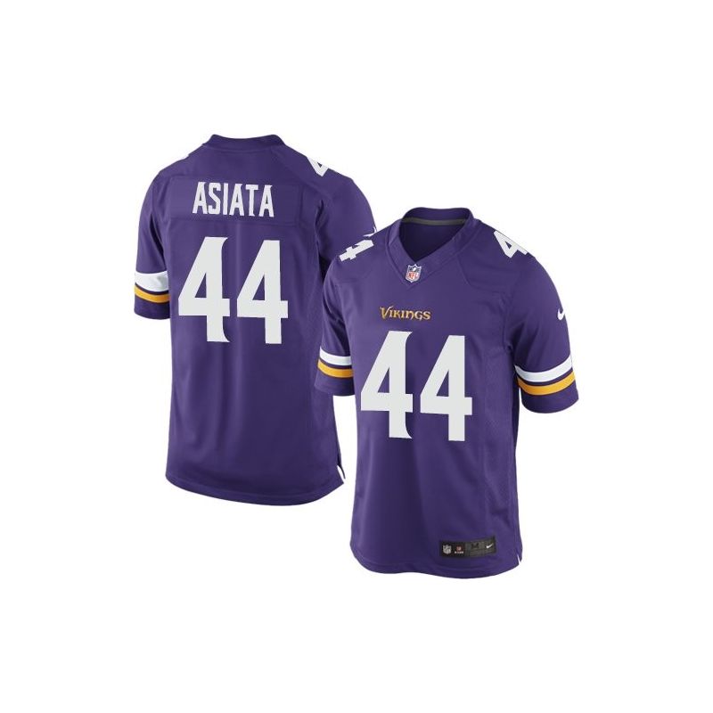 Cheap Matt Asiata Vikings Youth Jersey From China Purple Game #44