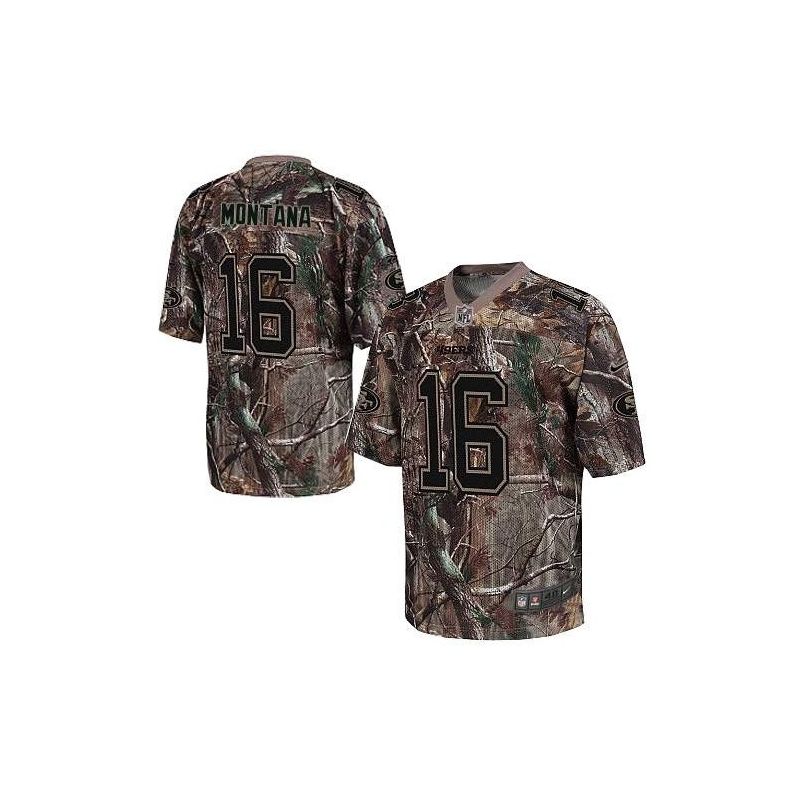 Cheap Joe Montana 49ers Jersey From China Camo #16