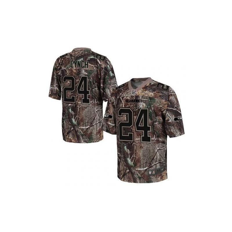 Cheap Marshawn Lynch Seahawks Jersey From China Camo #24