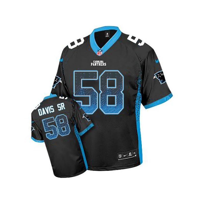 Cheap Thomas Davis Sr Panthers Jersey From China Black Drift Fashion I #58