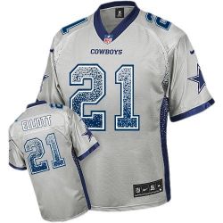 Cheap Ezekiel Elliott Cowboys Jersey From China Grey Drift Fashion I #21