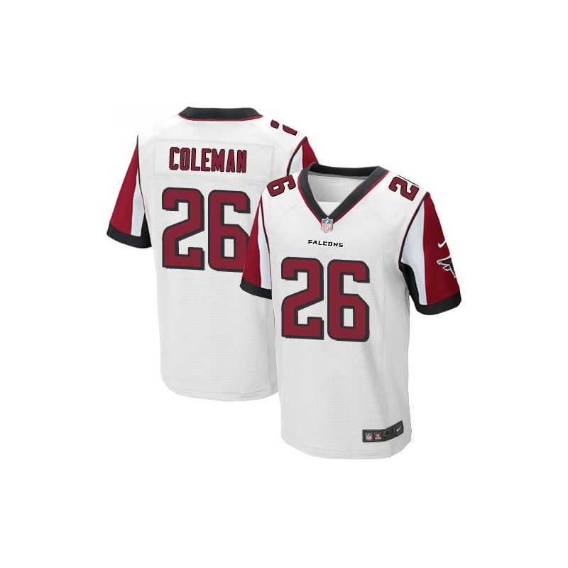 Cheap Tevin Coleman Falcons Jersey From China White Elite #26