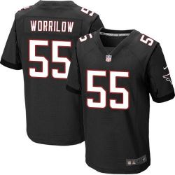 Cheap Paul Worrilow Falcons Jersey From China Black Elite #55