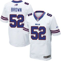 Cheap Preston Brown Bills Jersey From China White Elite #52
