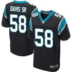 Cheap Thomas Davis Sr Panthers Jersey From China Black Elite #58