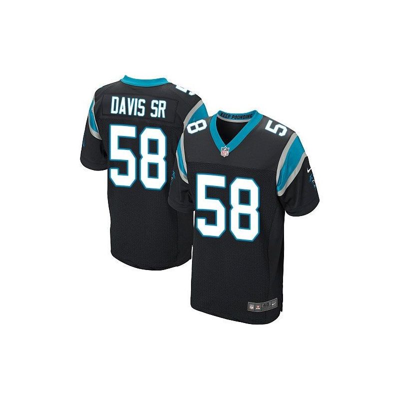 Cheap Thomas Davis Sr Panthers Jersey From China Black Elite #58