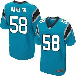 Cheap Thomas Davis Sr Panthers Jersey From China Blue Elite #58