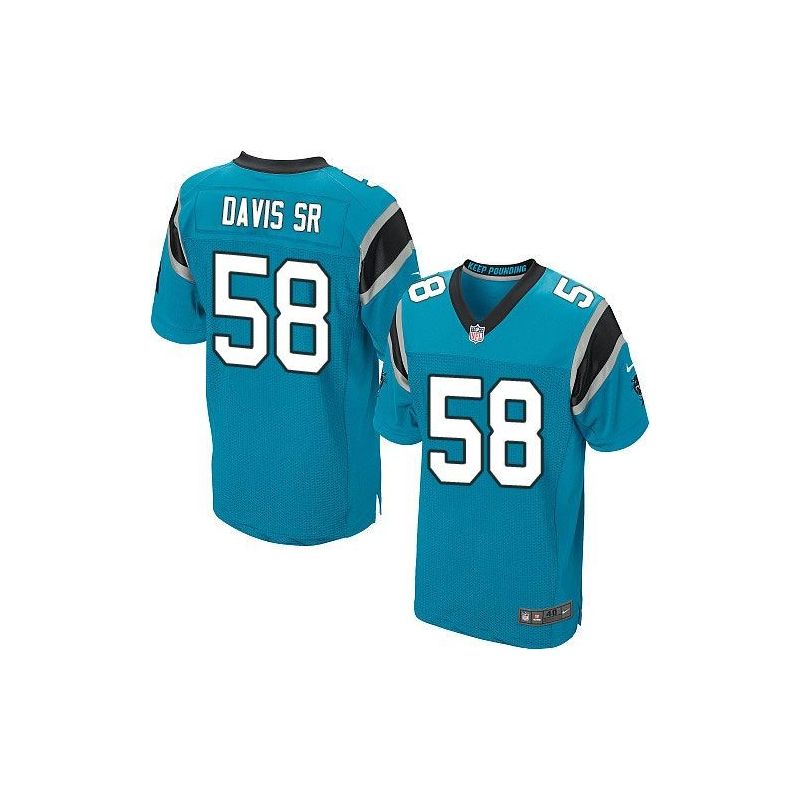 Cheap Thomas Davis Sr Panthers Jersey From China Blue Elite #58