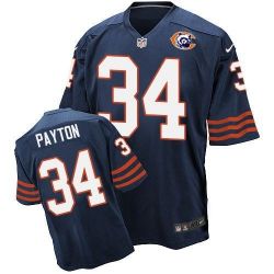 Cheap Walter Payton Bears Jersey From China Navy Retro Elite #34