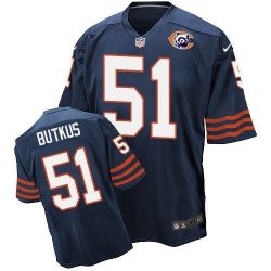 Cheap Dick Butkus Bears Jersey From China Navy Retro Elite #51