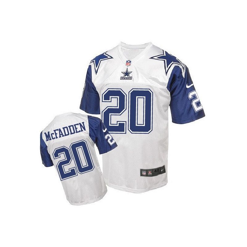 Cheap Darren McFadden Cowboys Jersey From China White Retro Elite #20