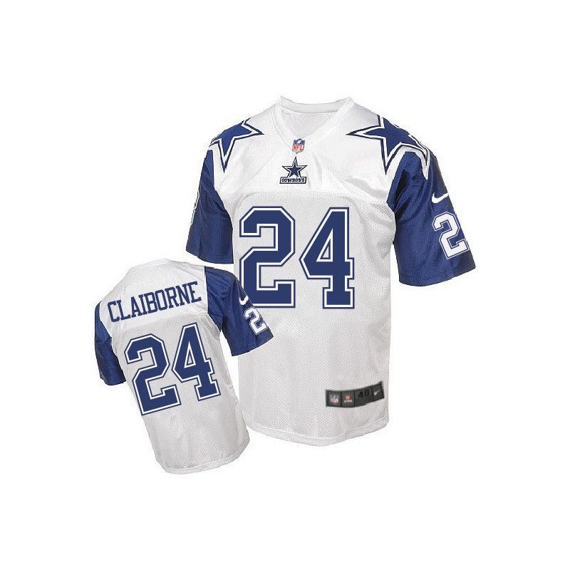 Cheap Morris Claiborne Cowboys Jersey From China White Retro Elite #24