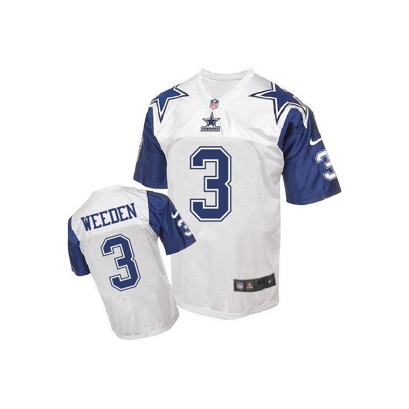 Cheap Brandon Weeden Cowboys Jersey From China White Retro Elite #3