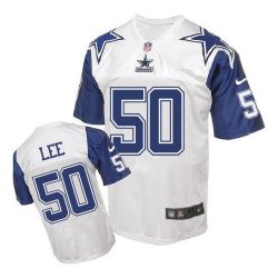 Cheap Sean Lee Cowboys Jersey From China White Retro Elite #50