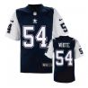 Cheap Danny White Cowboys Jersey From China Navy Retro Elite #54