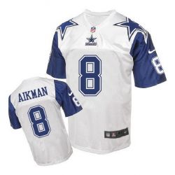 Cheap Troy Aikman Cowboys Jersey From China White Retro Elite #8