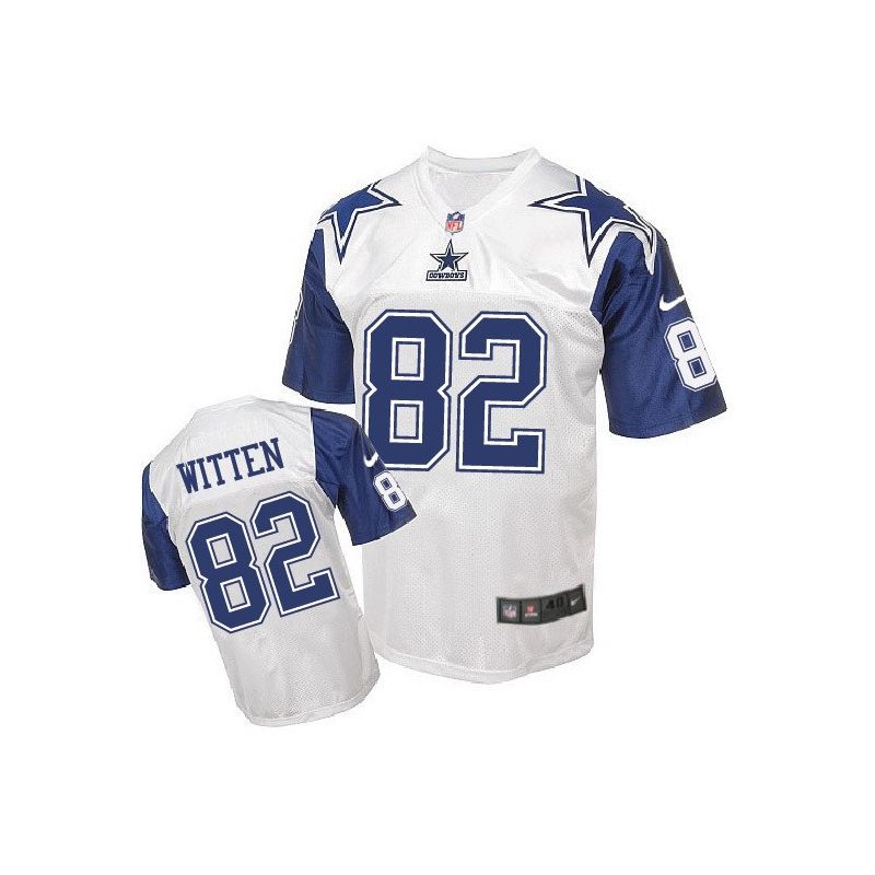 Cheap Jason Witten Cowboys Jersey From China White Retro Elite #82