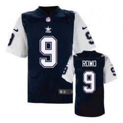 Cheap Tony Romo Cowboys Jersey From China Navy Retro Elite #9