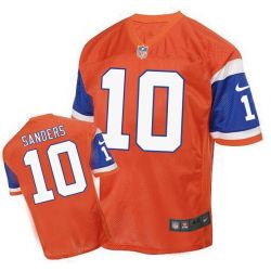 Cheap Emmanuel Sanders Broncos Jersey From China Orange throwback Elite #10