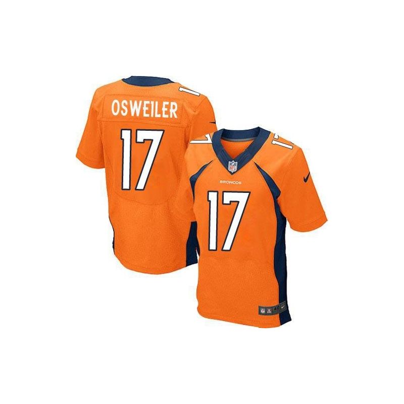 Cheap Brock Osweiler Broncos Jersey From China Orange Elite #17