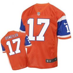 Cheap Brock Osweiler Broncos Jersey From China Orange throwback Elite #17