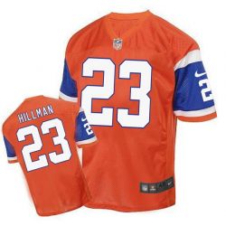 Cheap Ronnie Hillman Broncos Jersey From China Orange throwback Elite #23