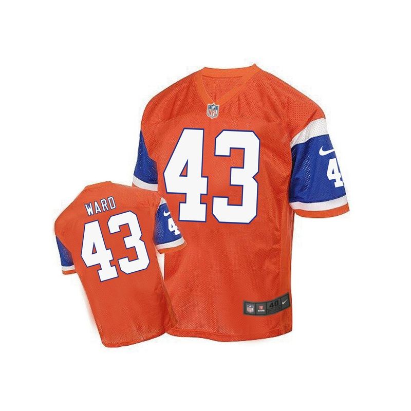Cheap TJ Ward Broncos Jersey From China Orange throwback Elite #43