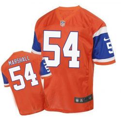 Cheap Brandon Marshall Broncos Jersey From China Orange throwback Elite #54
