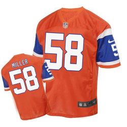Cheap Von Miller Broncos Jersey From China Orange throwback Elite #58