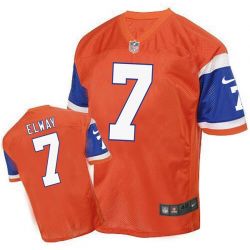 Cheap John Elway Broncos Jersey From China Orange throwback Elite #7