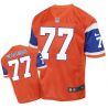Cheap Karl Mecklenburg Broncos Jersey From China Orange throwback Elite #77
