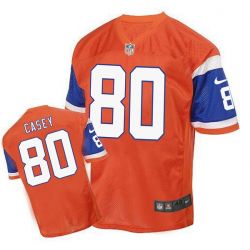 Cheap James Casey Broncos Jersey From China Orange throwback Elite #80