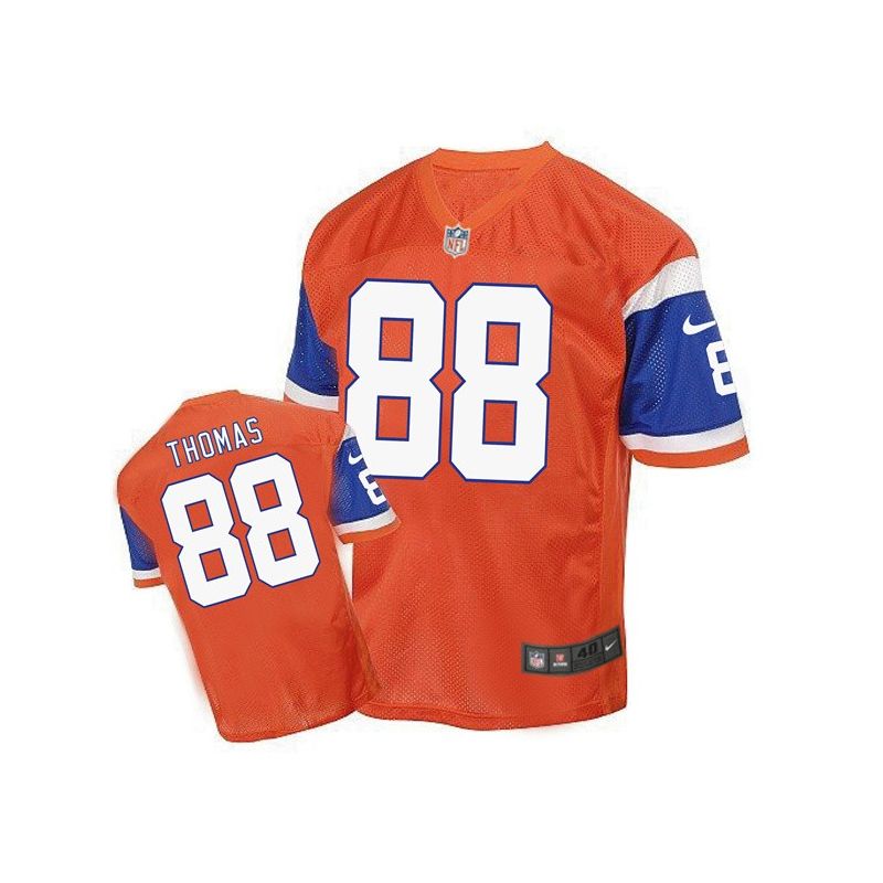 Cheap Demaryius Thomas Broncos Jersey From China Orange throwback Elite #88