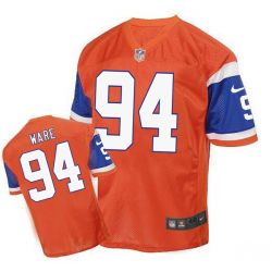 Cheap DeMarcus Ware Broncos Jersey From China Orange throwback Elite #94