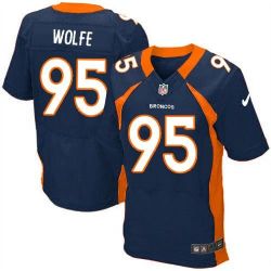 Cheap Derek Wolfe Broncos Jersey From China Blue Elite #95
