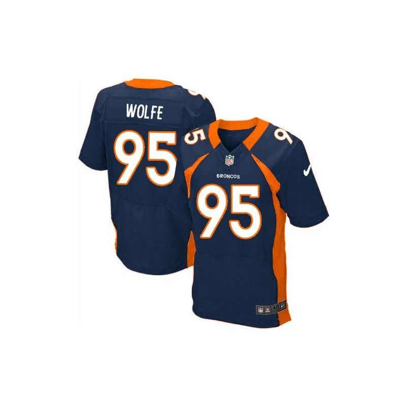 Cheap Derek Wolfe Broncos Jersey From China Blue Elite #95
