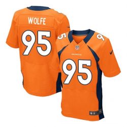 Cheap Derek Wolfe Broncos Jersey From China Orange Elite #95